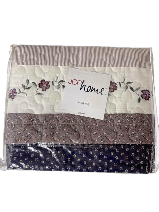 jcpenney Other - JCP Home Boho Quilted Floral Window Valance – Purple Multi 52” x 15” New